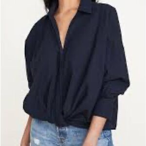 Zara Black Button-Down Shirt